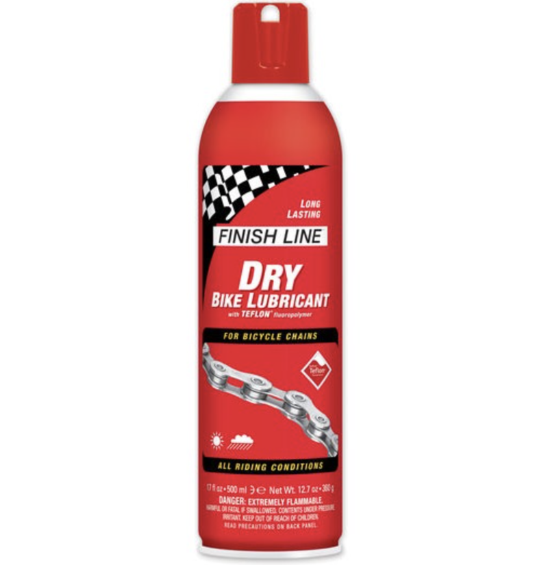 Finish Line Dry Lube W/ Teflon Chain Lube Aerosol 17oz/500ml-1
